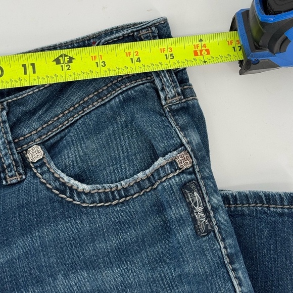 Silver Jeans Co AIKO Mid Boot Super Stretch Denim Jeans - Picture 8 of 15